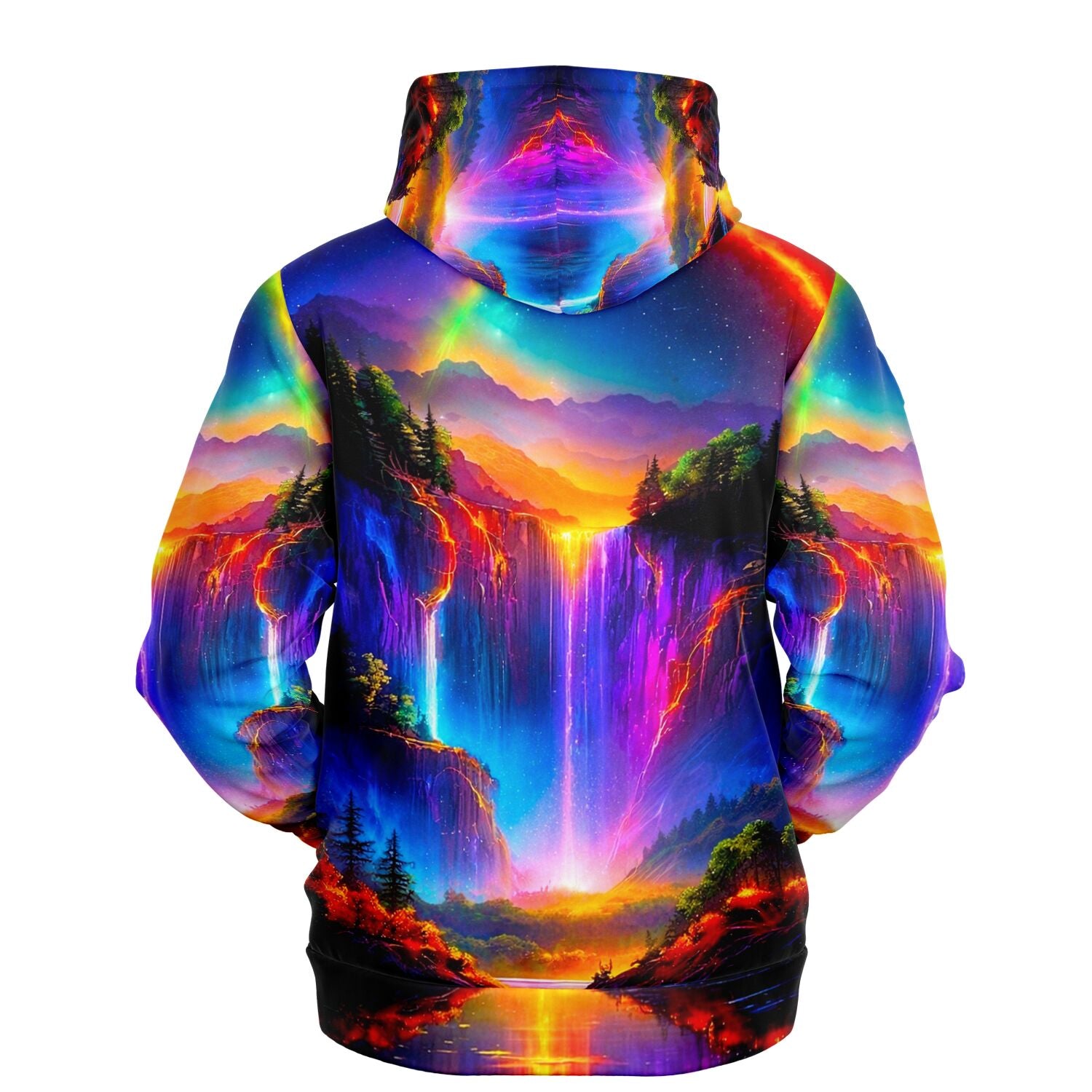 Dreamer Hoodie - Nachtleuchten am Wasserfall