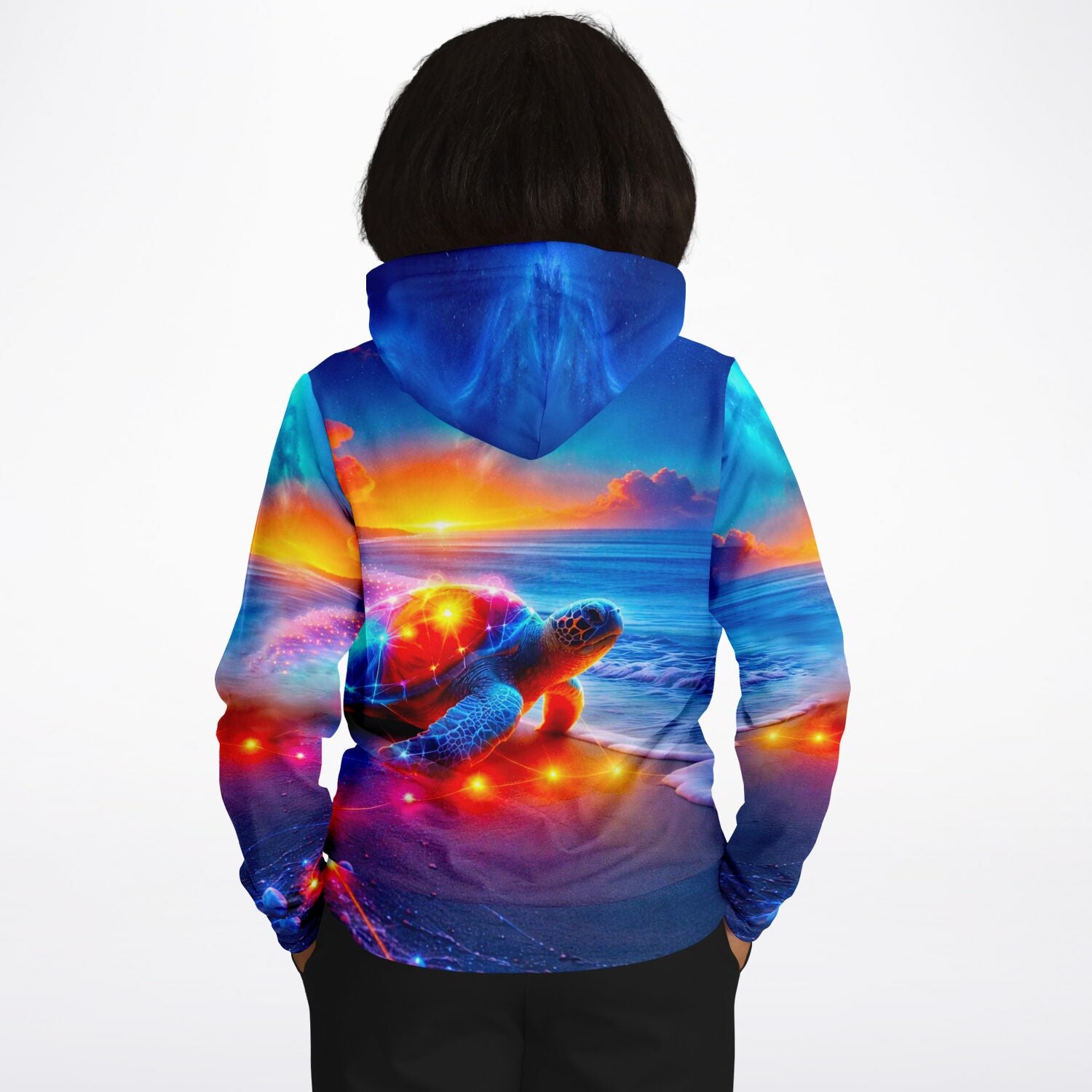 Dreamer Hoodie - Colorful sparkling Turtle