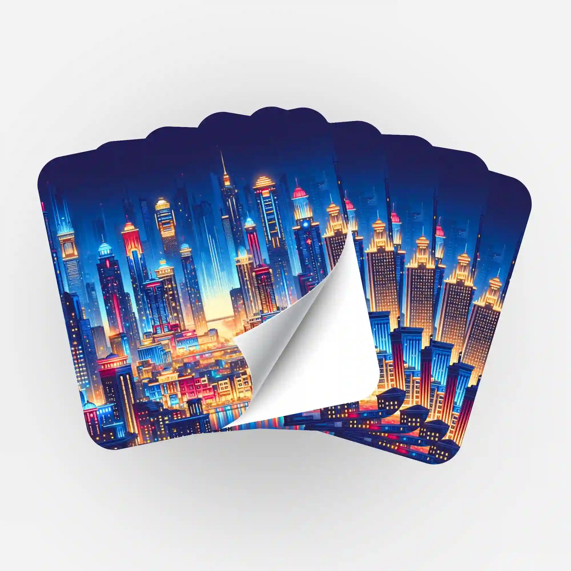 Aufkleber 5er-Set - Stadt der Lichter "Limited Edition"