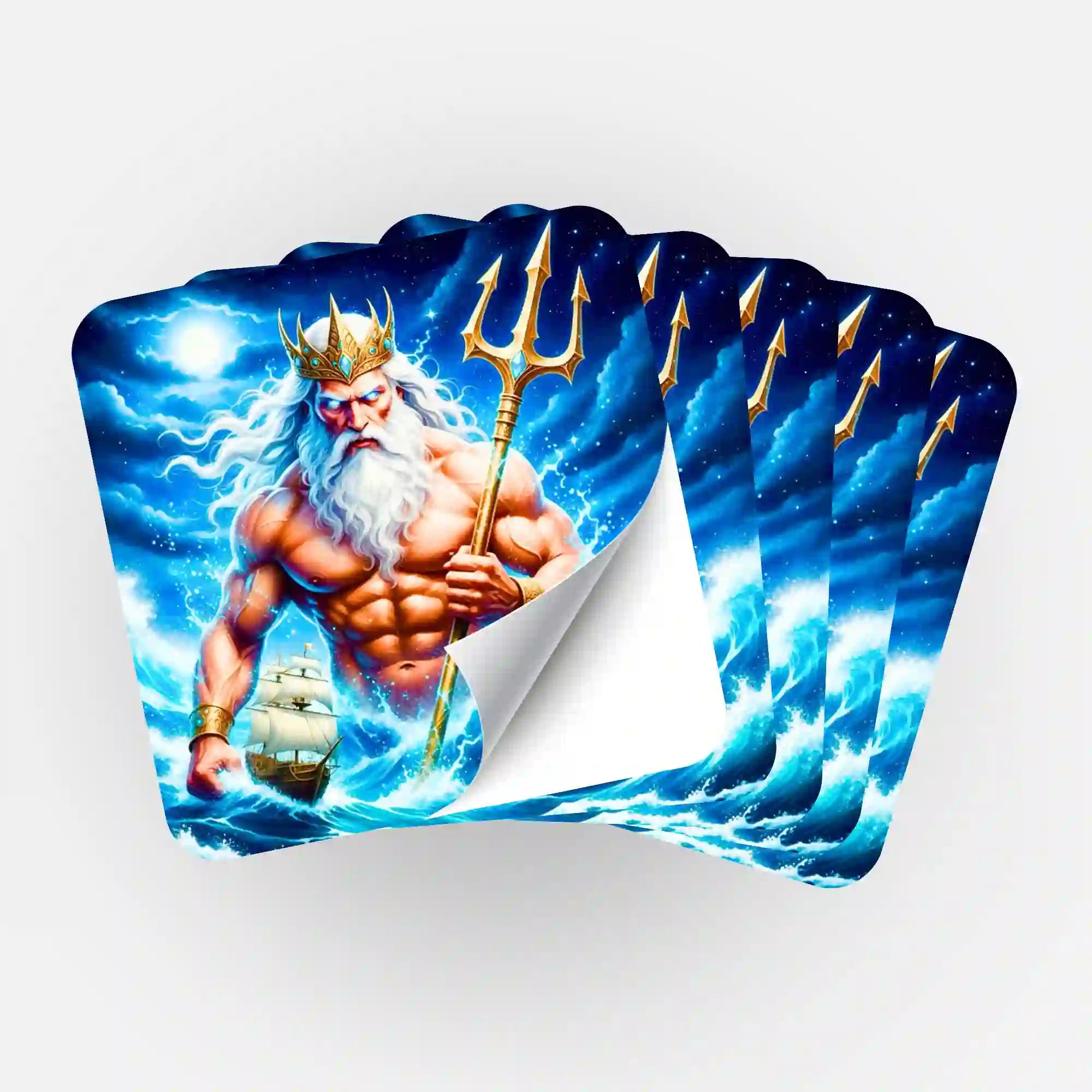 Aufkleber 5er-Set - Poseidon