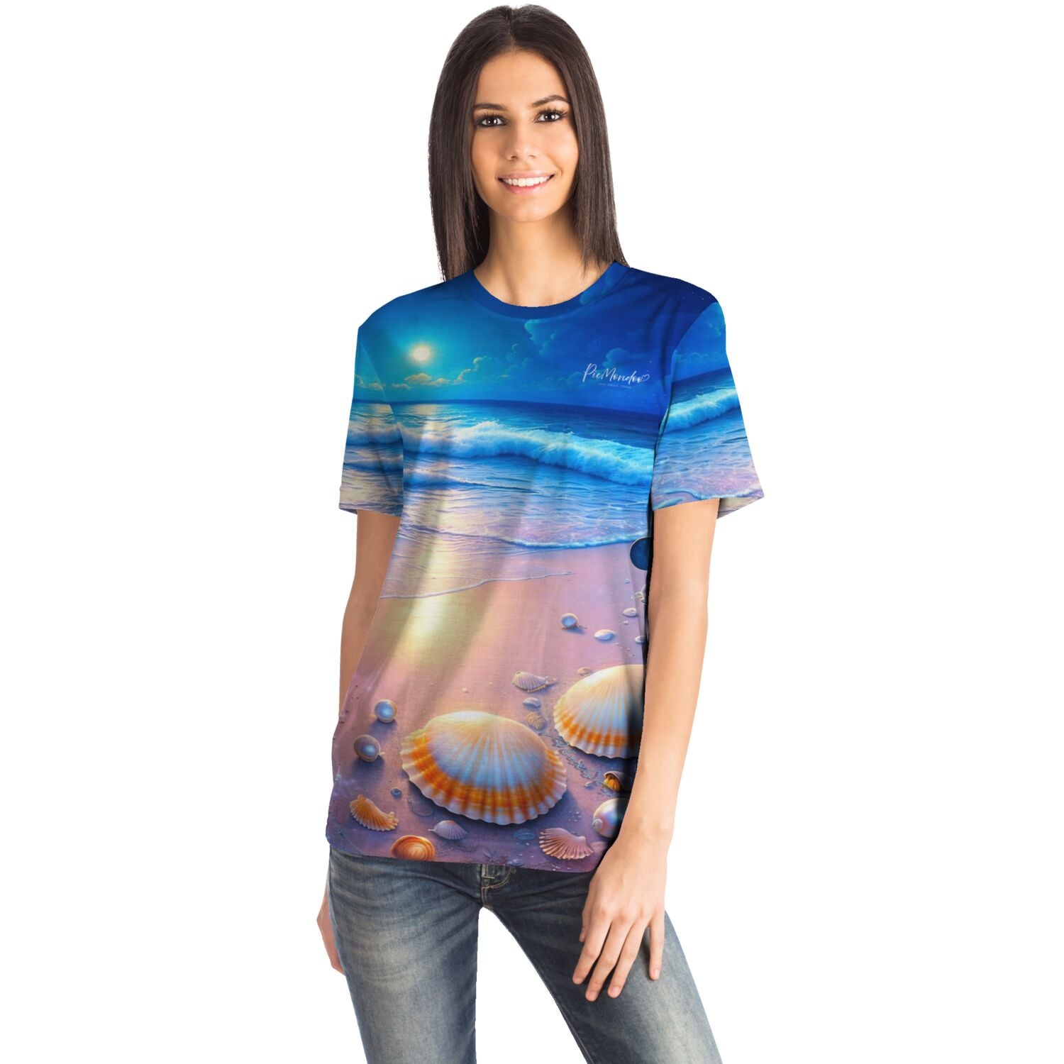 Dreamer T-Shirt - Strand im Nachtglanz