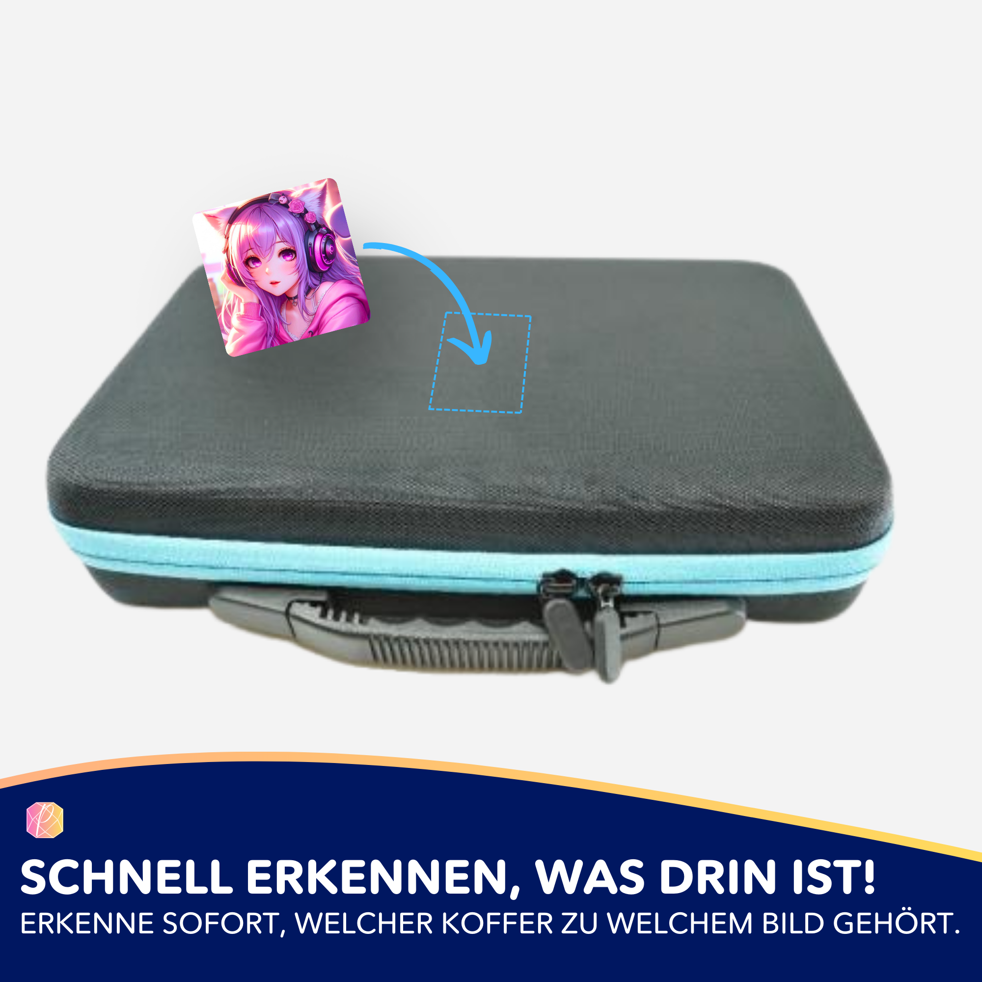 Aufkleber 5er-Set - Diamond Painting 7-Tage Special - Gamergirl