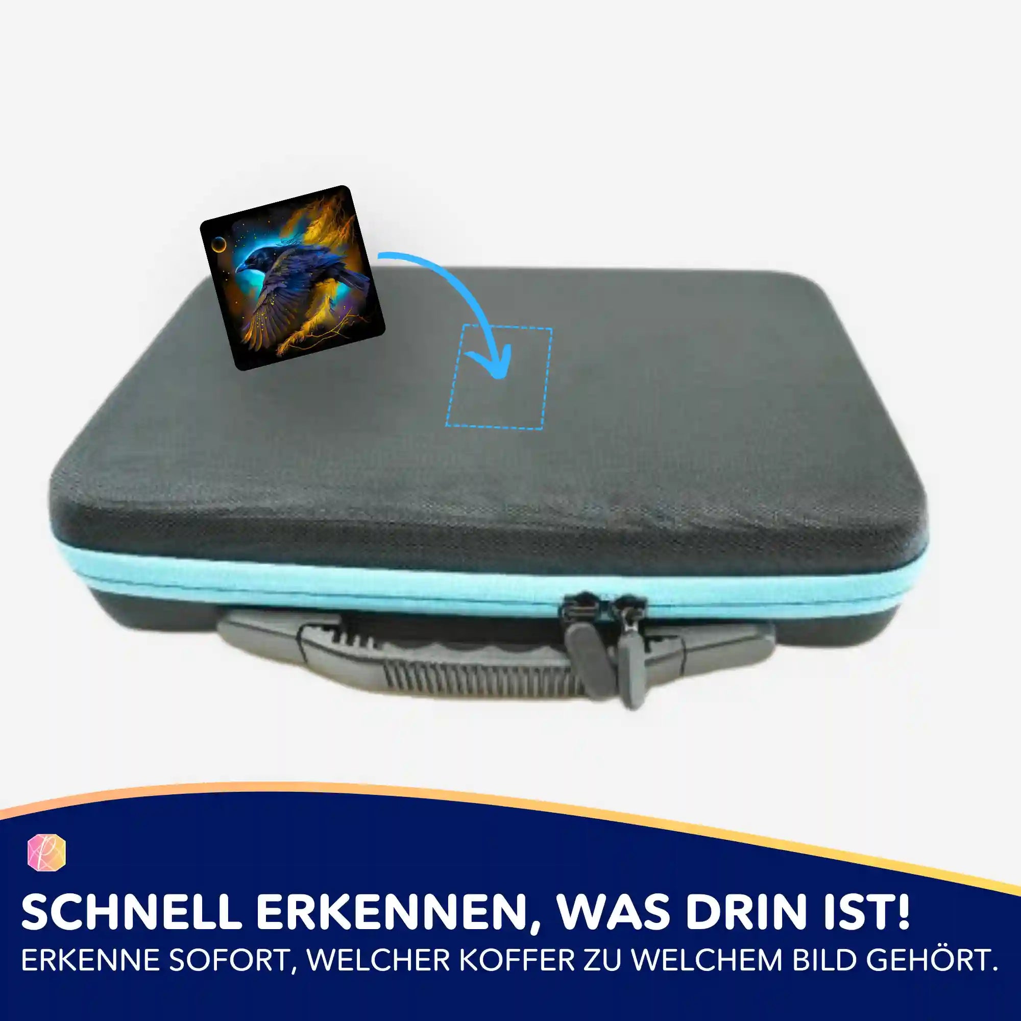 Aufkleber 5er-Set - Hexenrabe