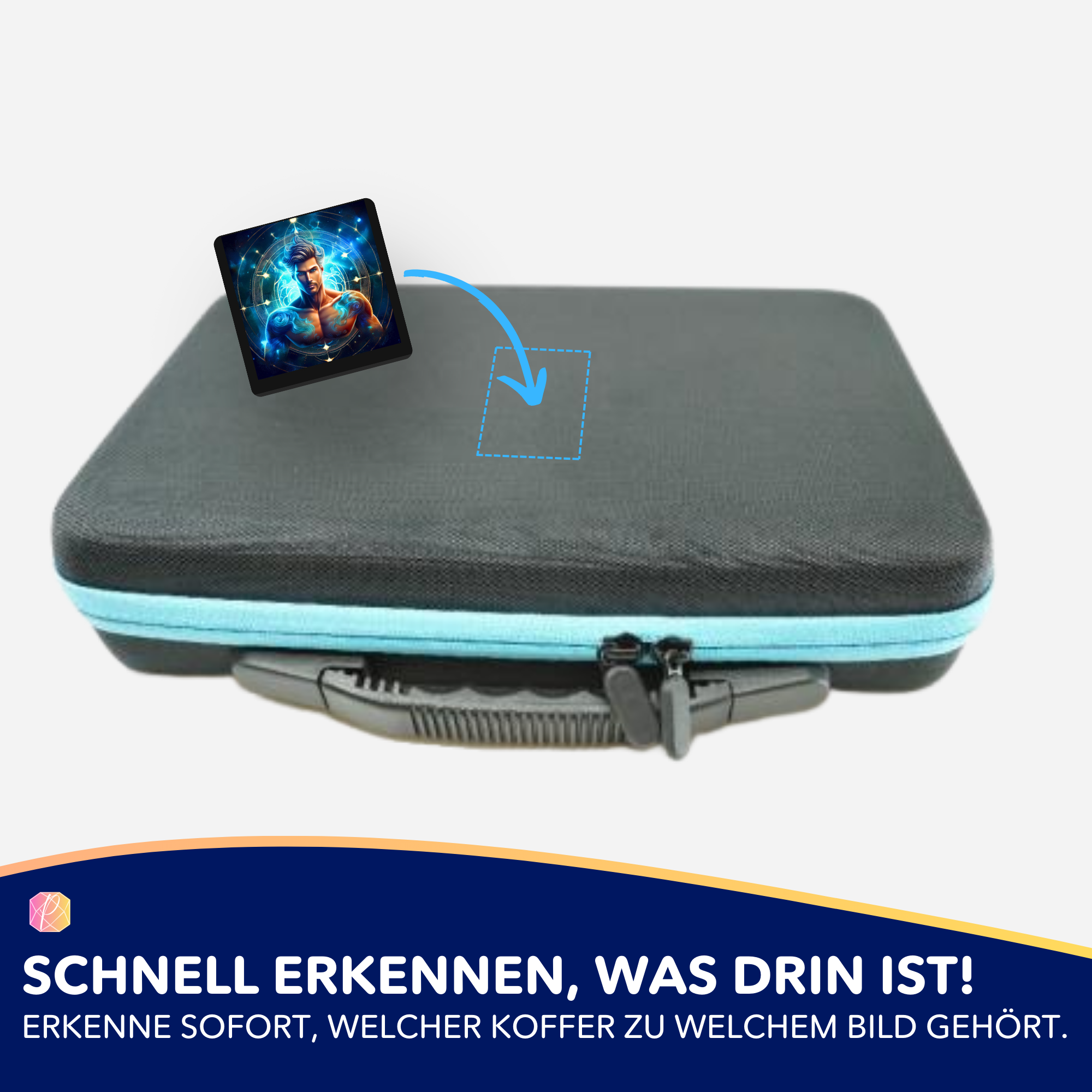 Aufkleber 5er-Set - Sternzeichen Wassermann "Limited Edition"
