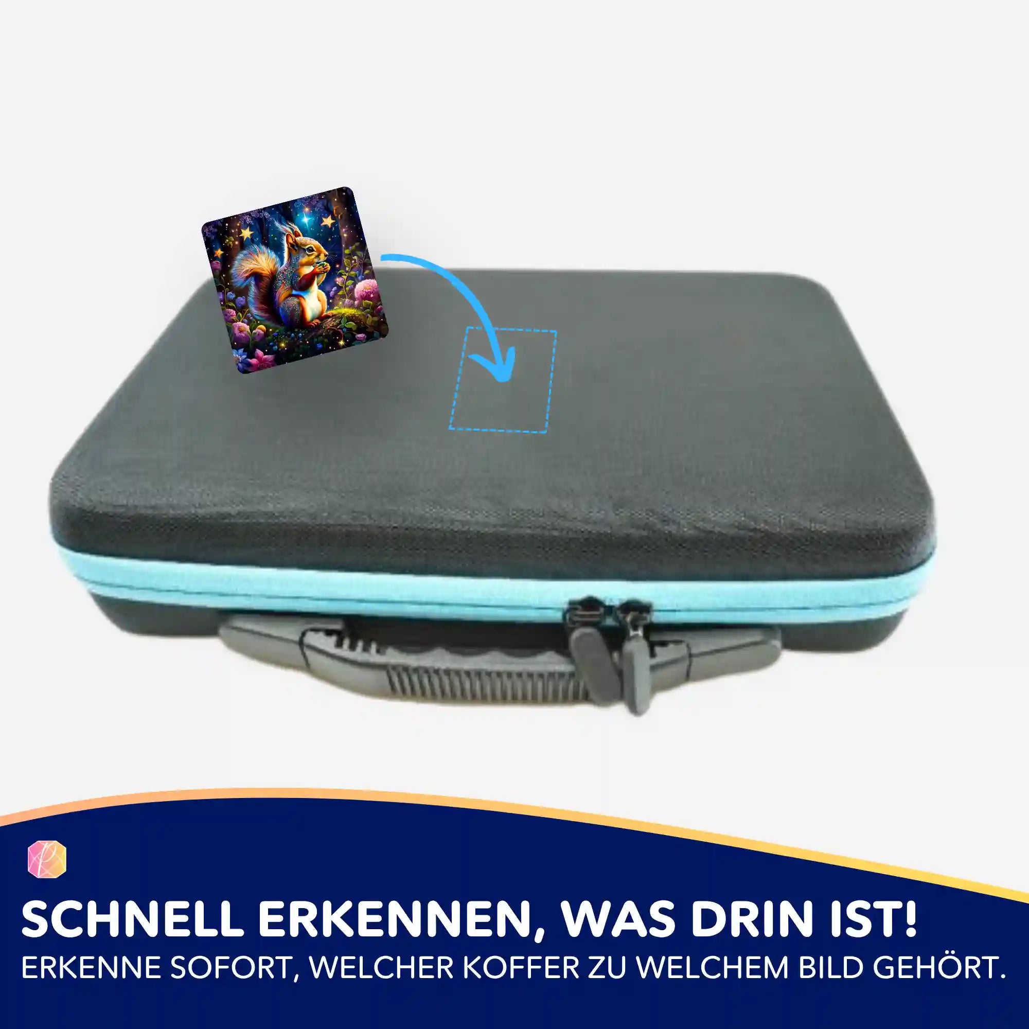 Aufkleber 5er-Set - Eichhörnchen im Zauberwald