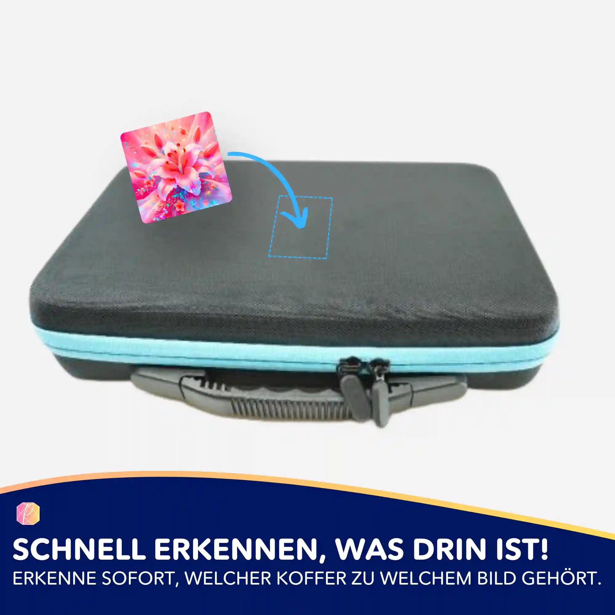 Aufkleber 5er-Set - Zarte Lilie in rosé