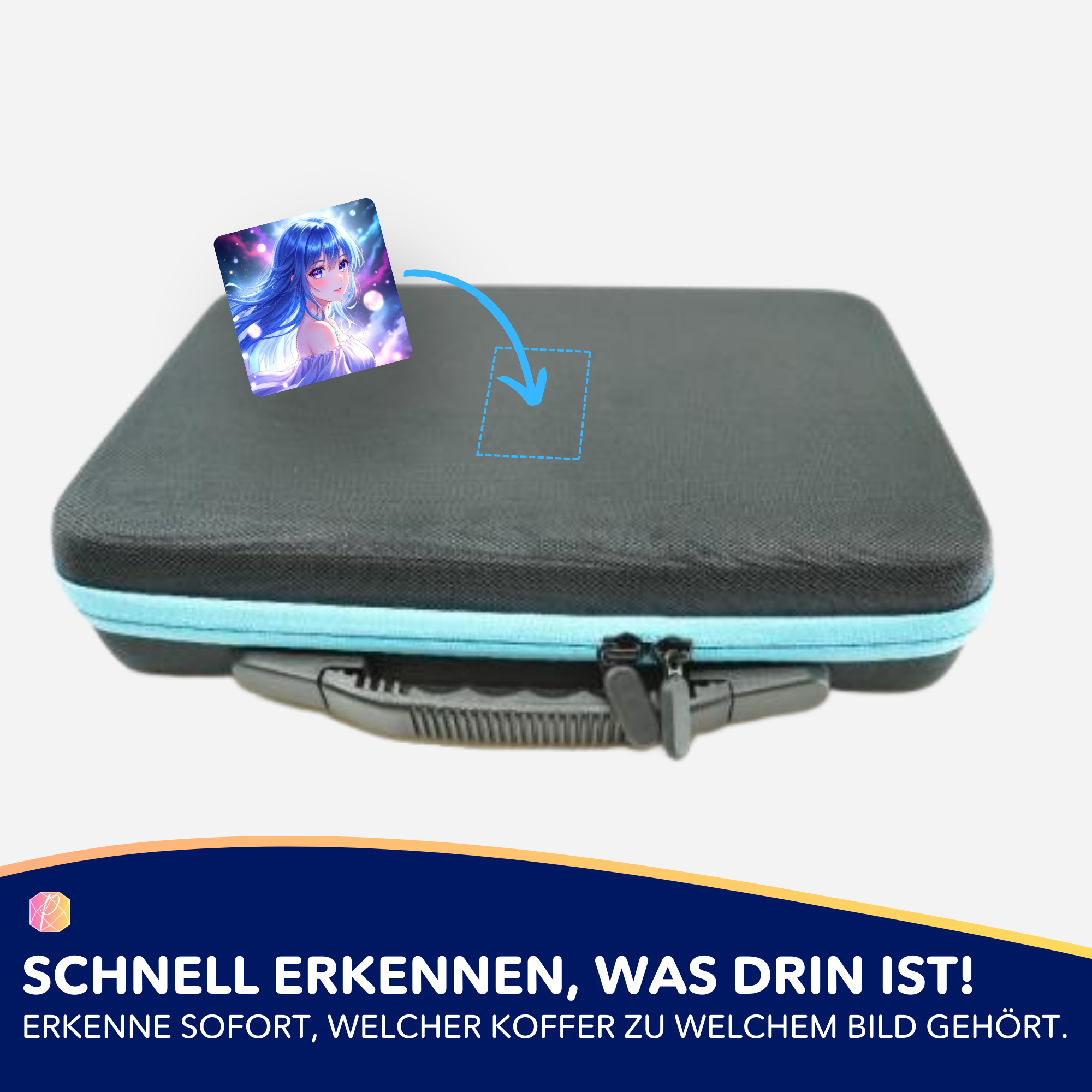 Aufkleber 5er-Set - Diamond Painting 7-Tage Special - Galaxy Girl