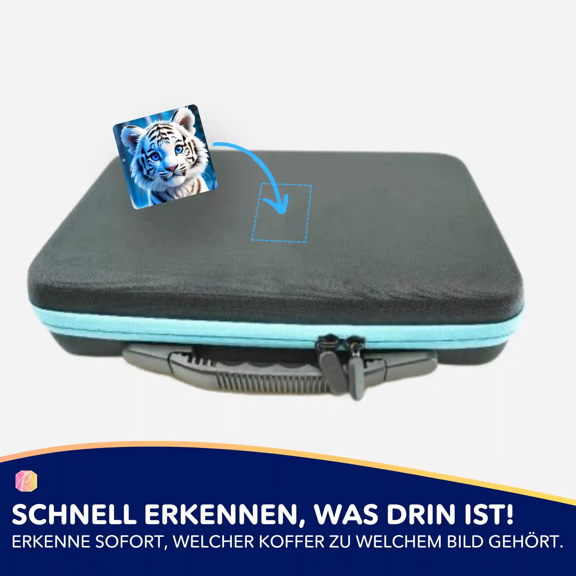Aufkleber 5er-Set - Schneetigerbaby