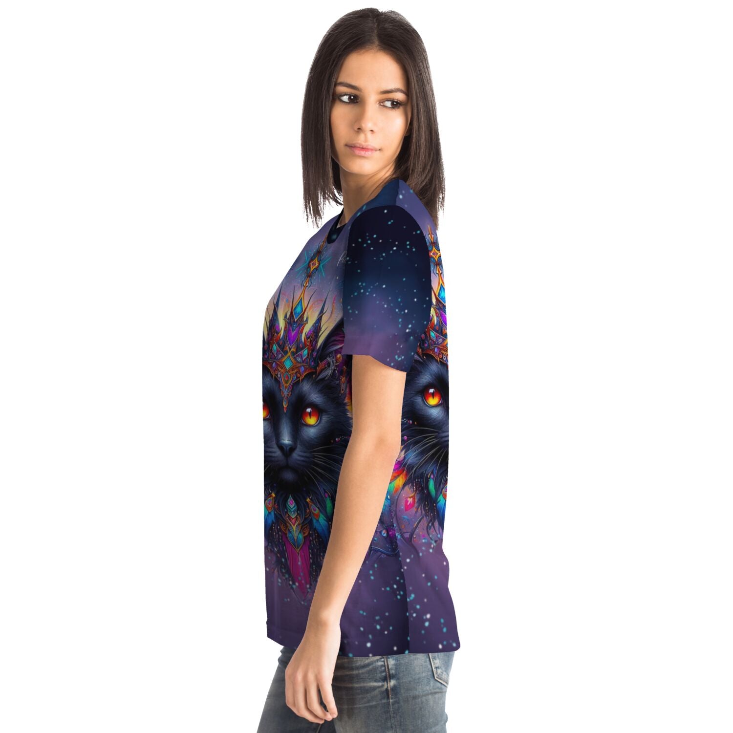 Dreamer T-Shirt - Mystic colorsplash Cat