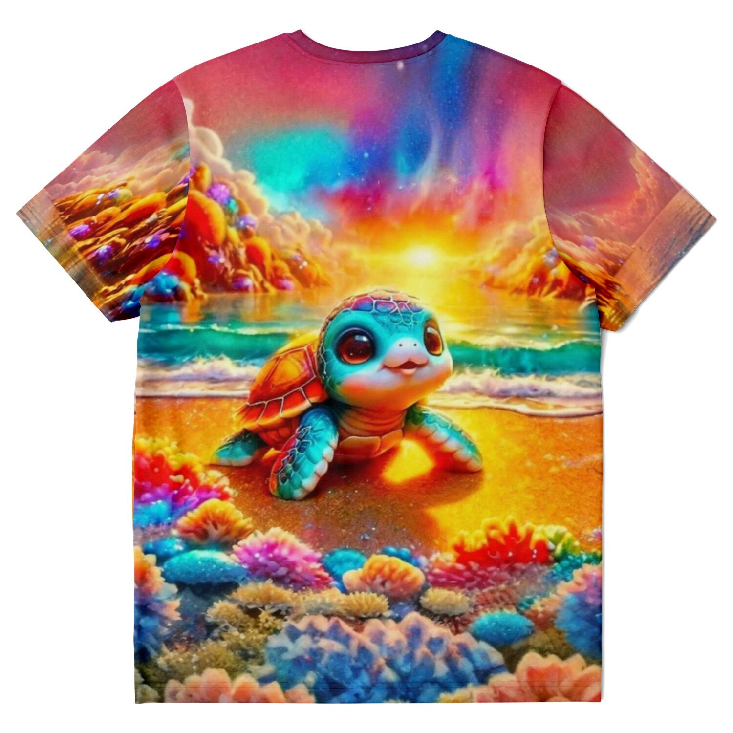 Dreamer T-Shirt - 100 Farben Special - Schildkröte am Funkelstrand