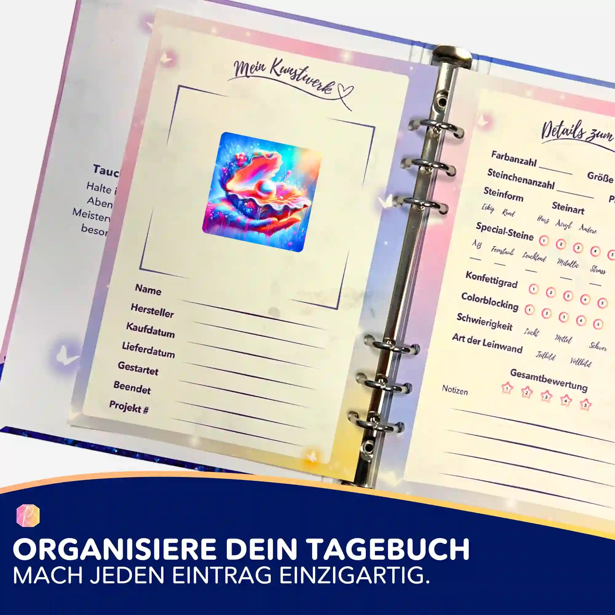 Aufkleber 5er-Set - Zauber des Meeres