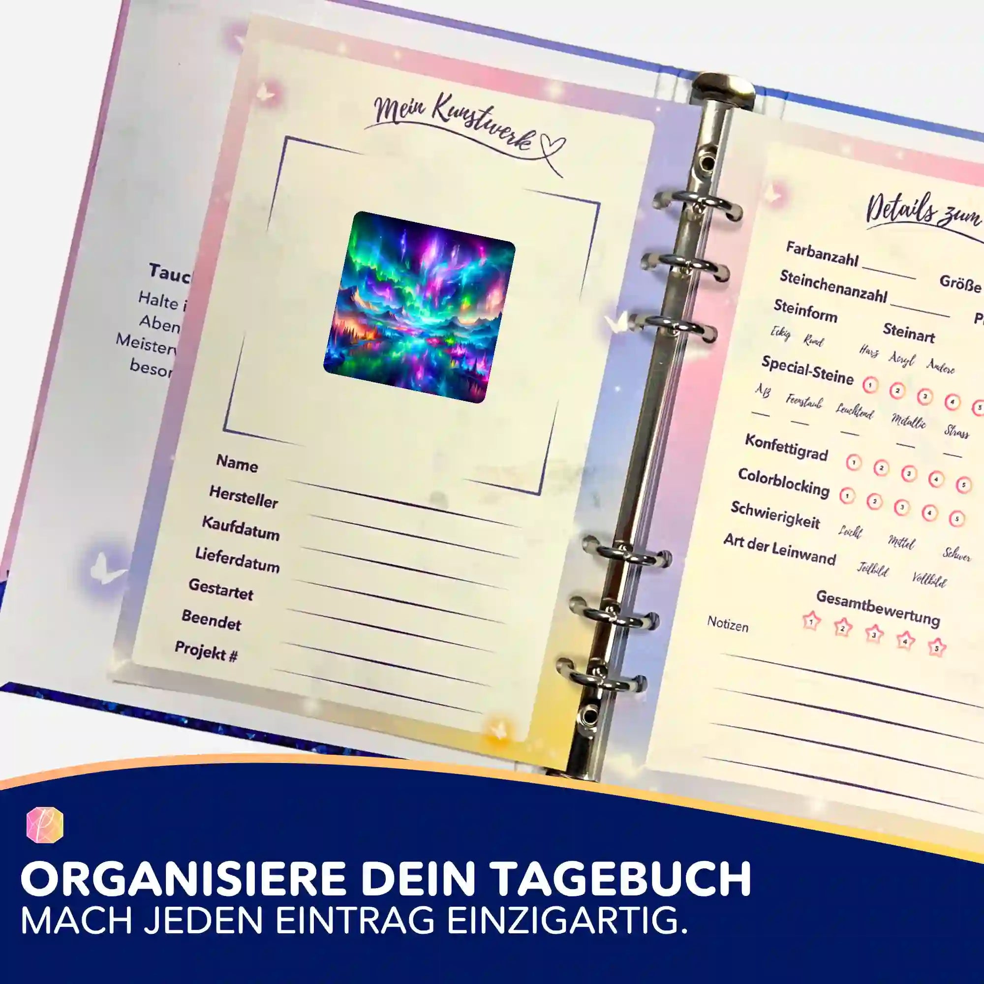 Aufkleber 5er-Set - Tanz der Mondlichter "Limited Edition"