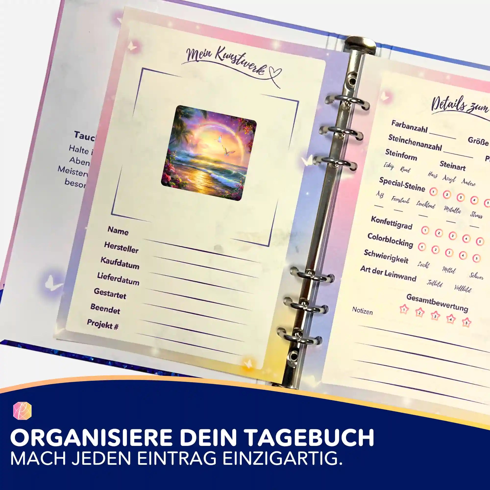 Aufkleber 5er-Set - Zwischen Himmel und Meer