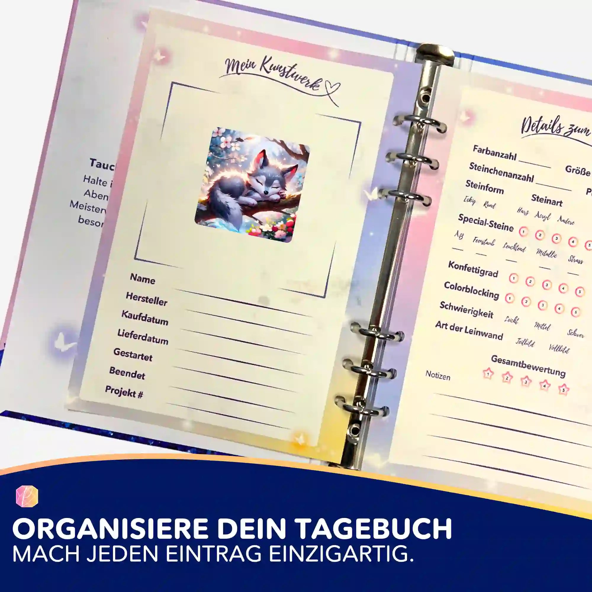 Aufkleber 5er-Set - Yukis Frühling