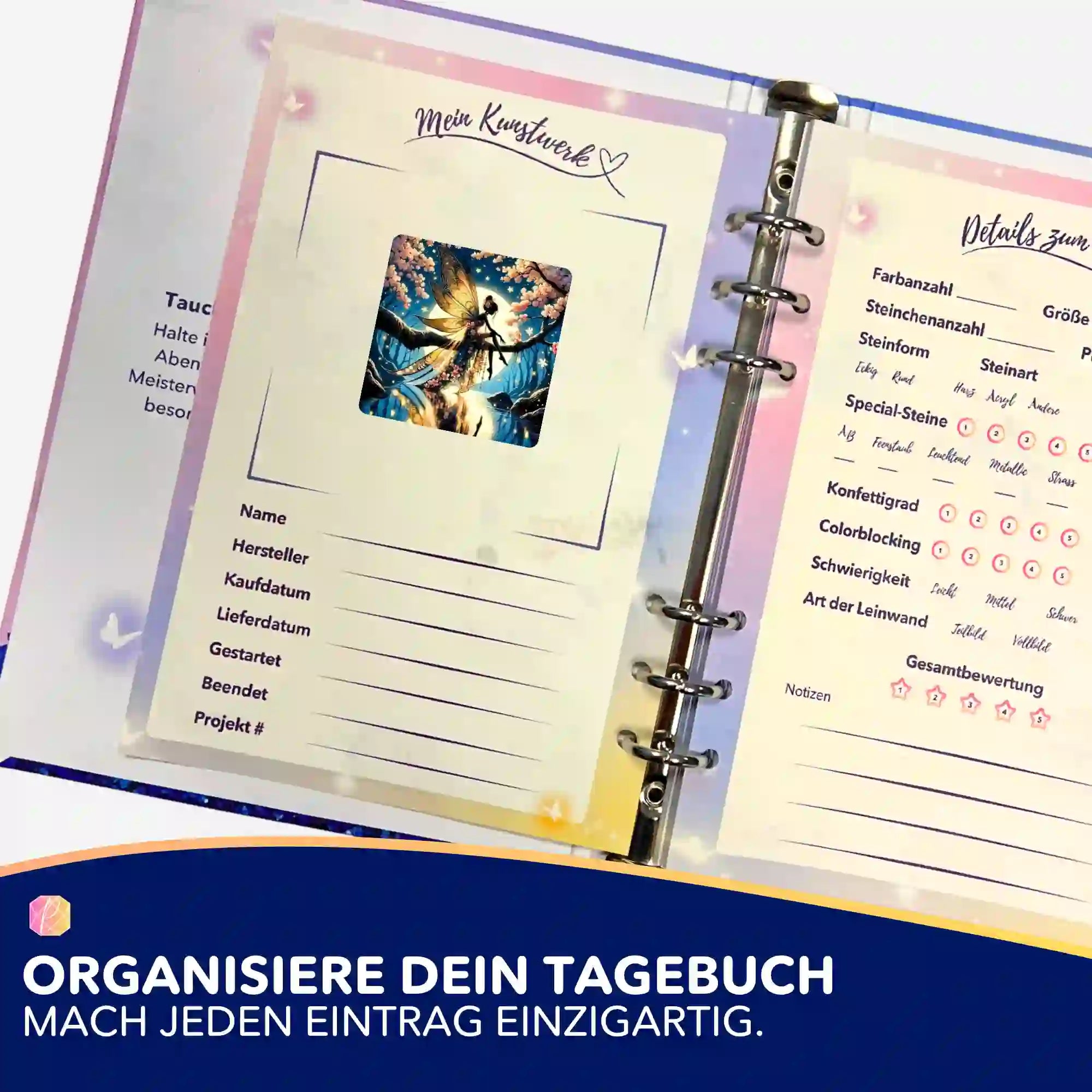Aufkleber 5er-Set - Mondscheinfee