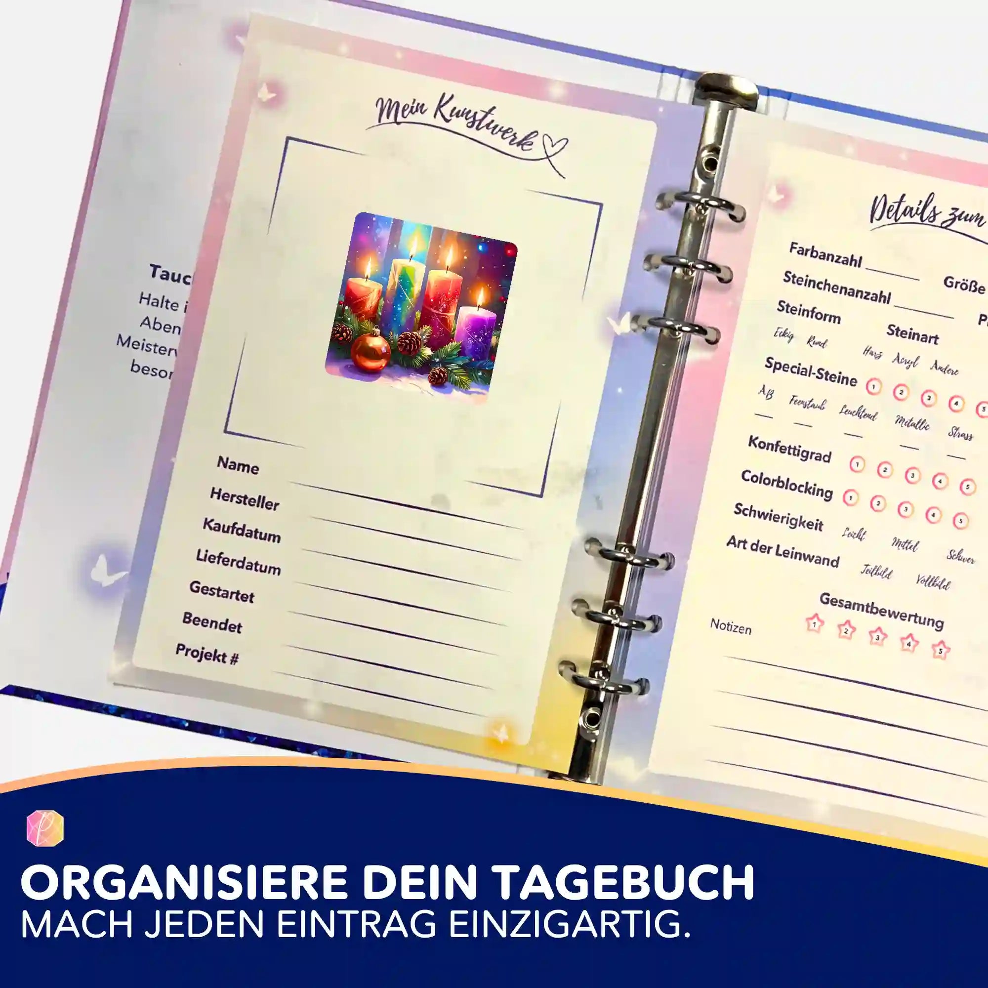 Aufkleber 5er-Set - Adventsgesteck