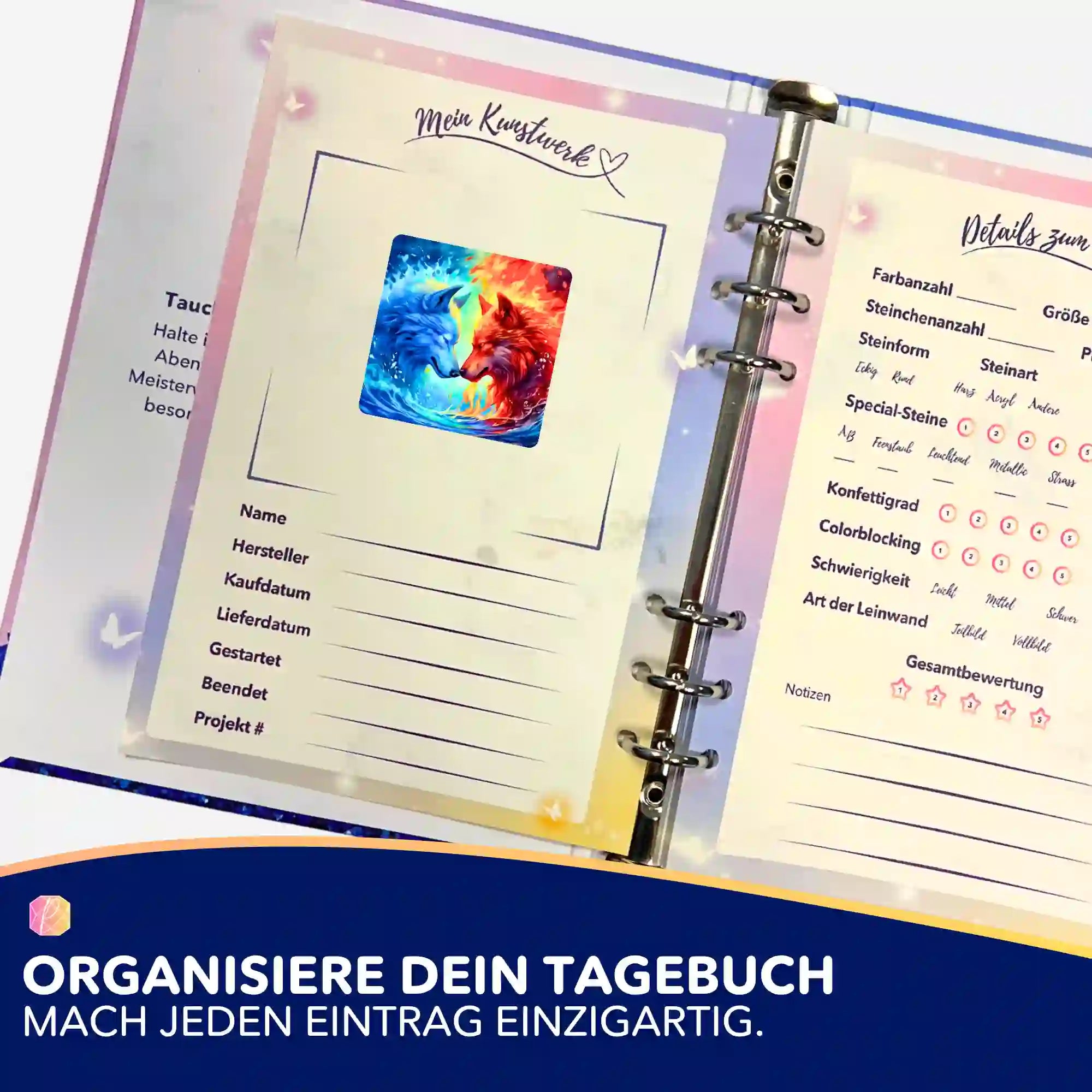 Aufkleber 5er-Set - Wächter über Feuer und Wasser "Limited Edition"