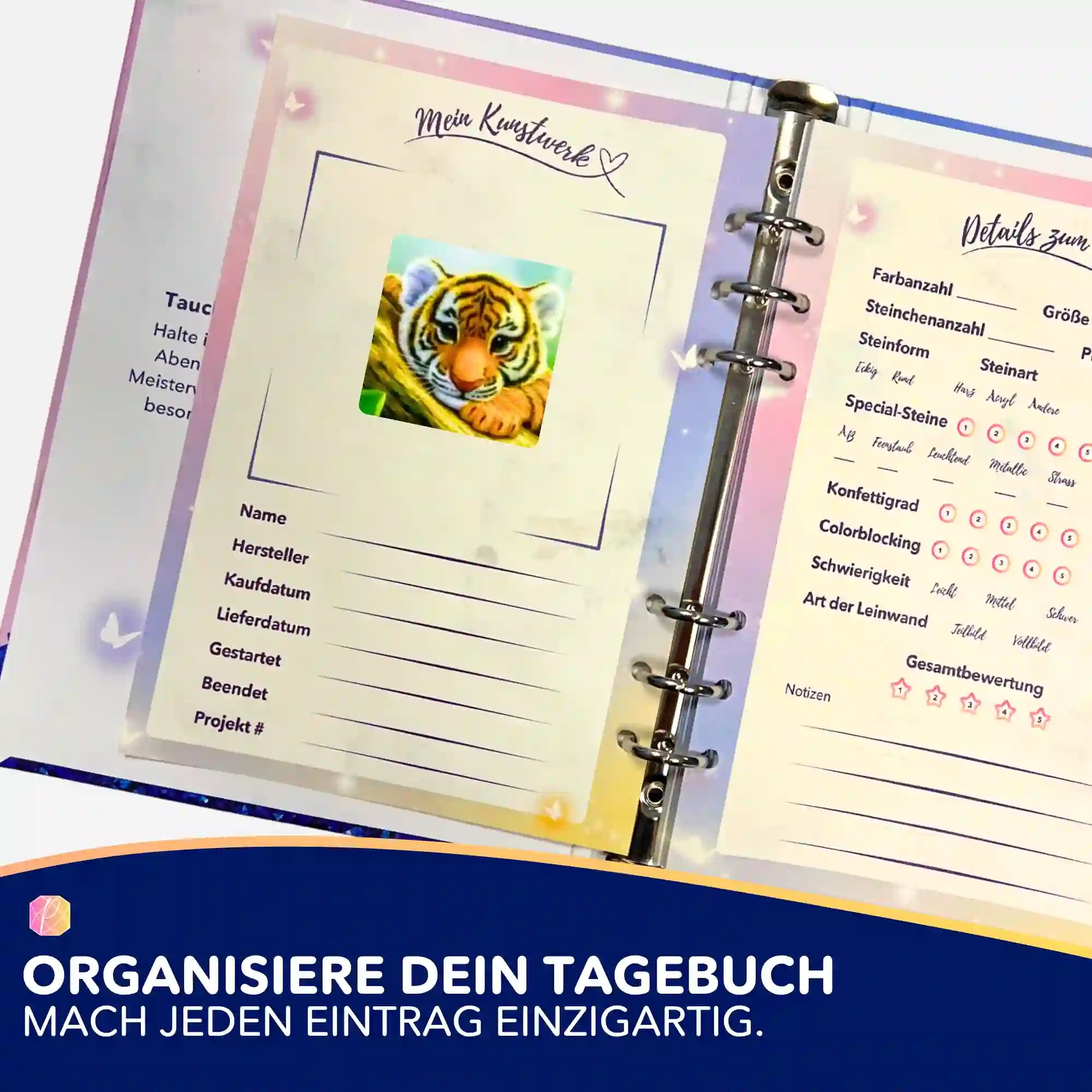 Aufkleber 5er-Set - Tigerbaby