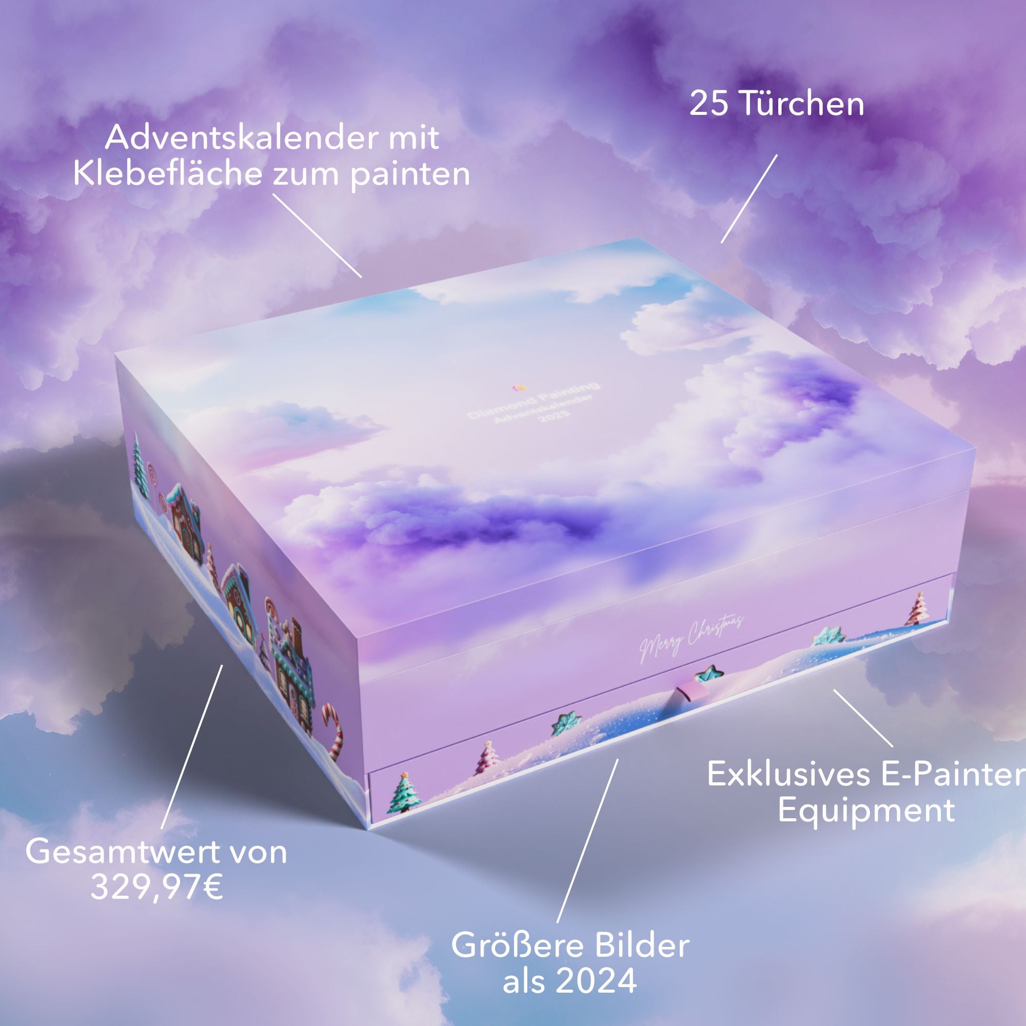 Diamond Painting XXL "Adventskalender 2025" - Limited Edition (Vorver.)