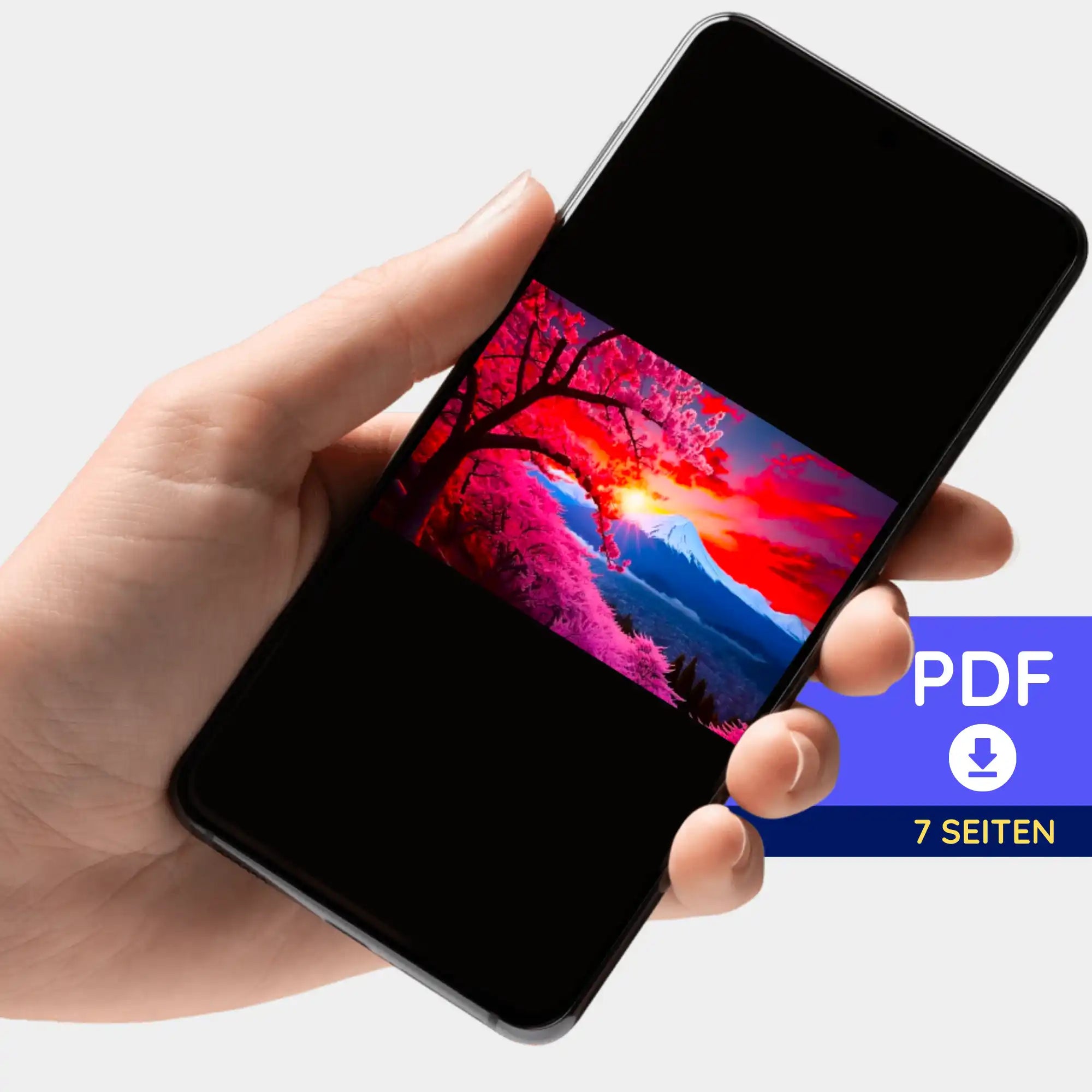 Digitale Bildmappe - Berg der Kirschblüten