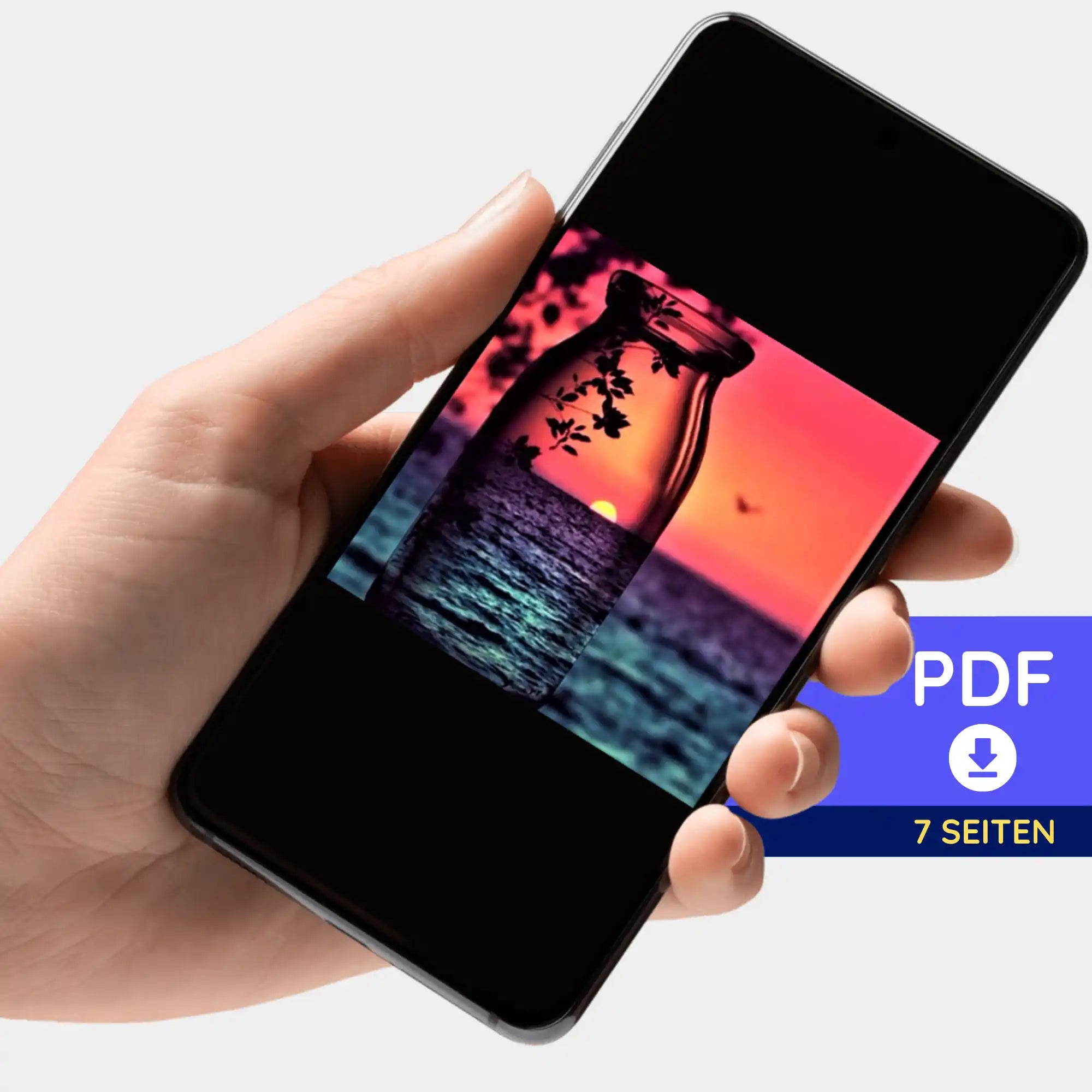 Digitale Bildmappe - Roter Sonnenuntergang