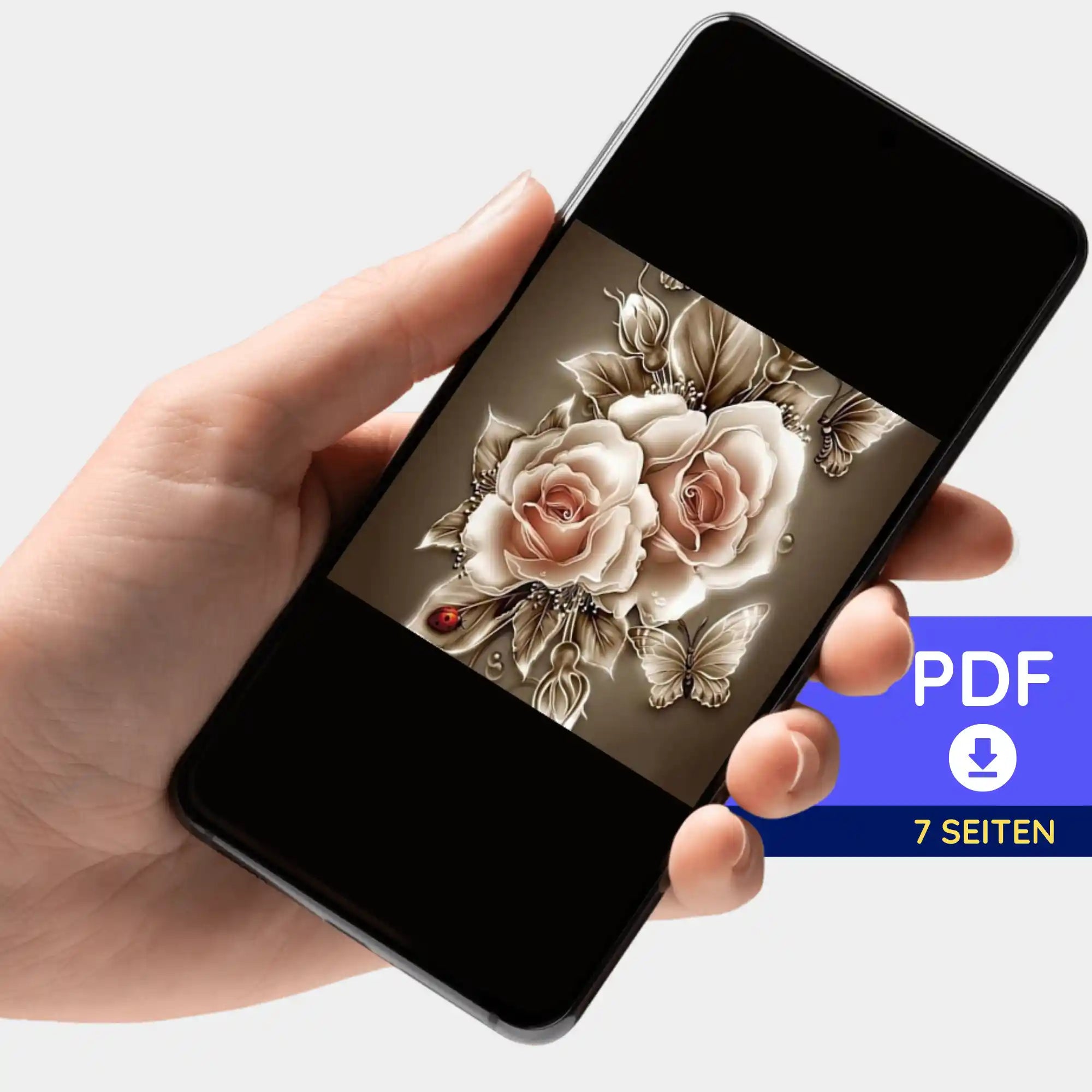 Digitale Bildmappe - Goldene Rosen