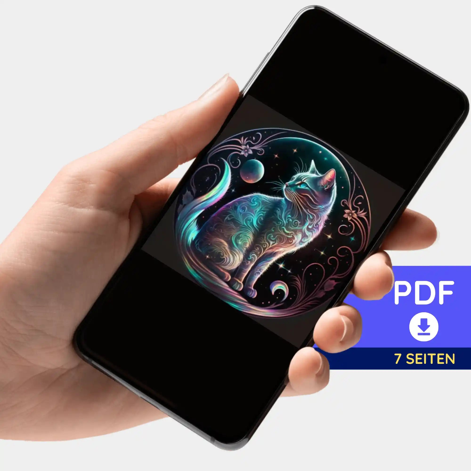 Digitale Bildmappe - Cat on the Moon