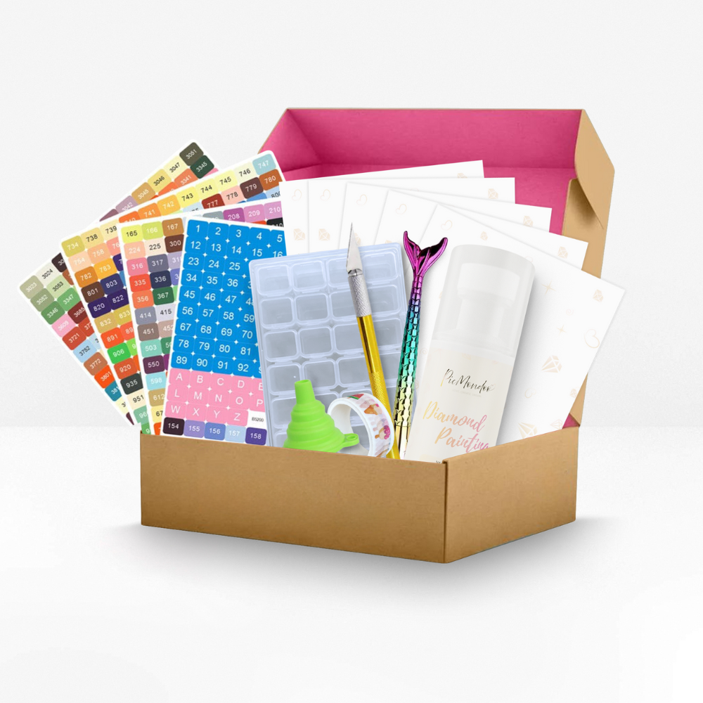 Diamond Painting - Starter Box XXL (35 Teilig)