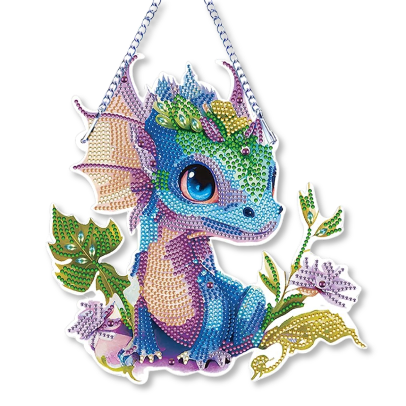 Diamond Painting XXL Aufhänger - Kleiner Drache