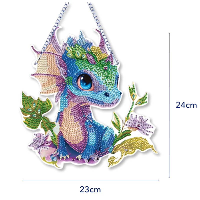 Diamond Painting XXL Aufhänger - Kleiner Drache