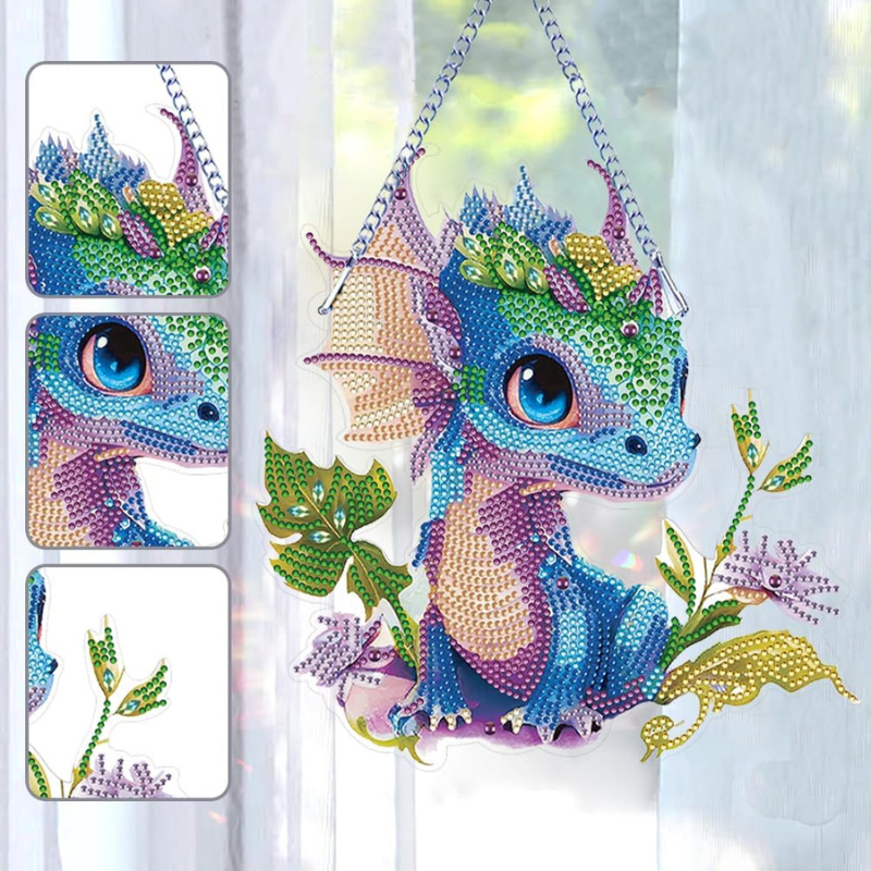 Diamond Painting XXL Aufhänger - Kleiner Drache