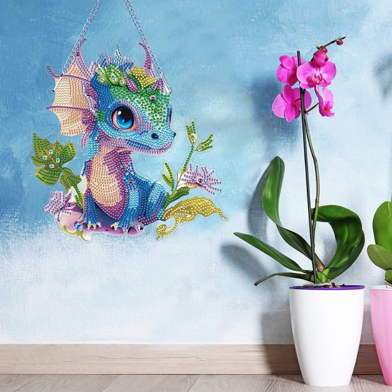Diamond Painting XXL Aufhänger - Kleiner Drache