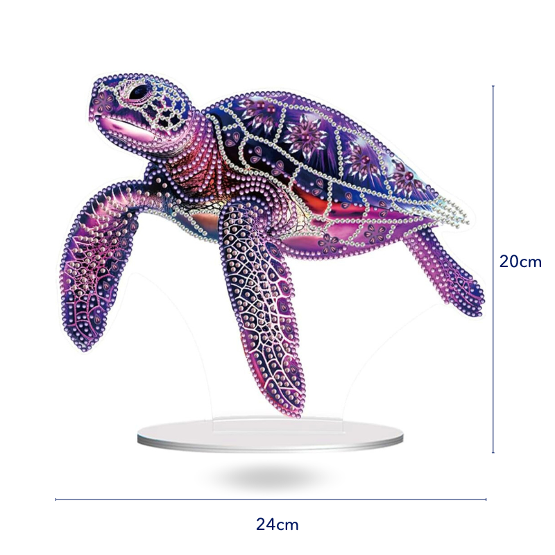 Diamond Painting Aufsteller - Purple Turtle
