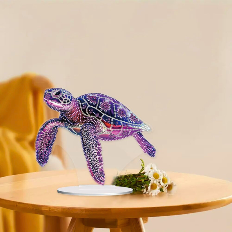 Diamond Painting Aufsteller - Purple Turtle