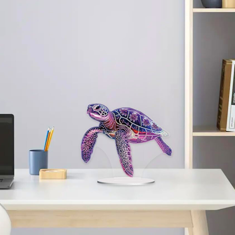 Diamond Painting Aufsteller - Purple Turtle