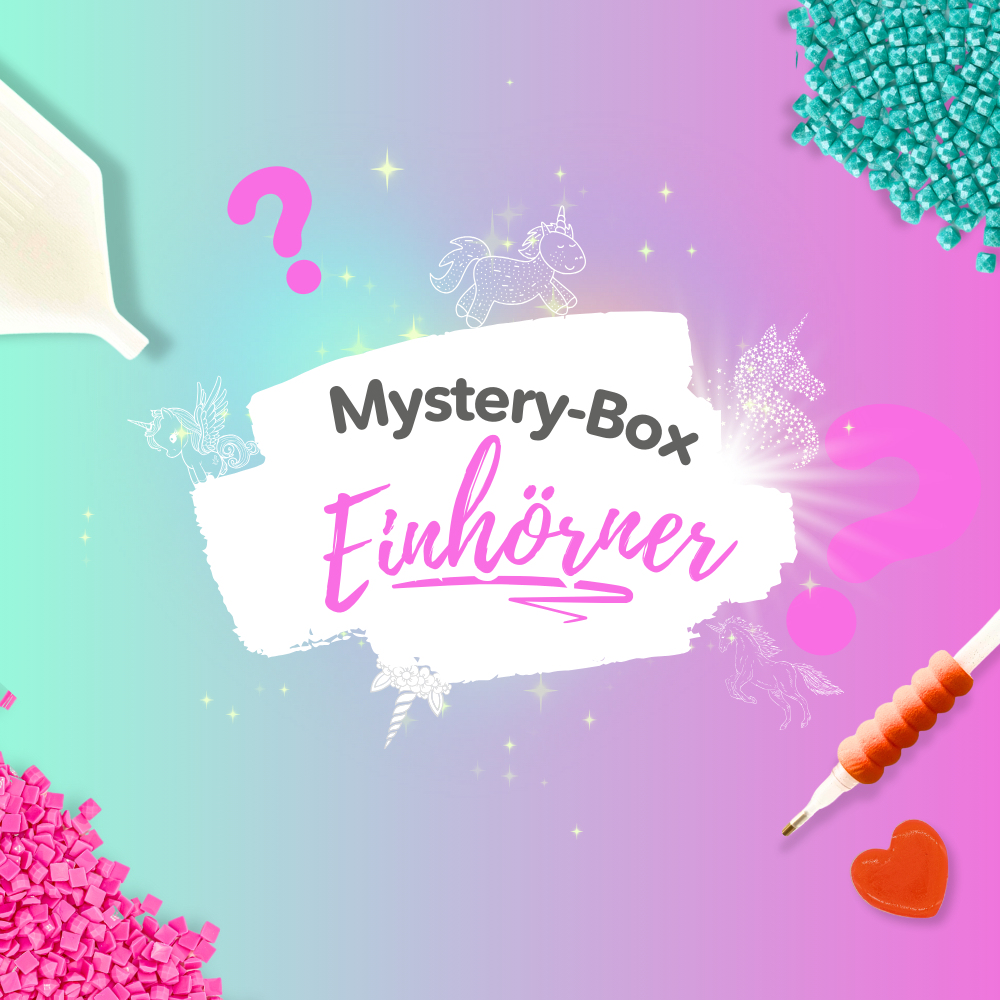 Diamond Painting Mystery-Box "Einhörner" (#1)