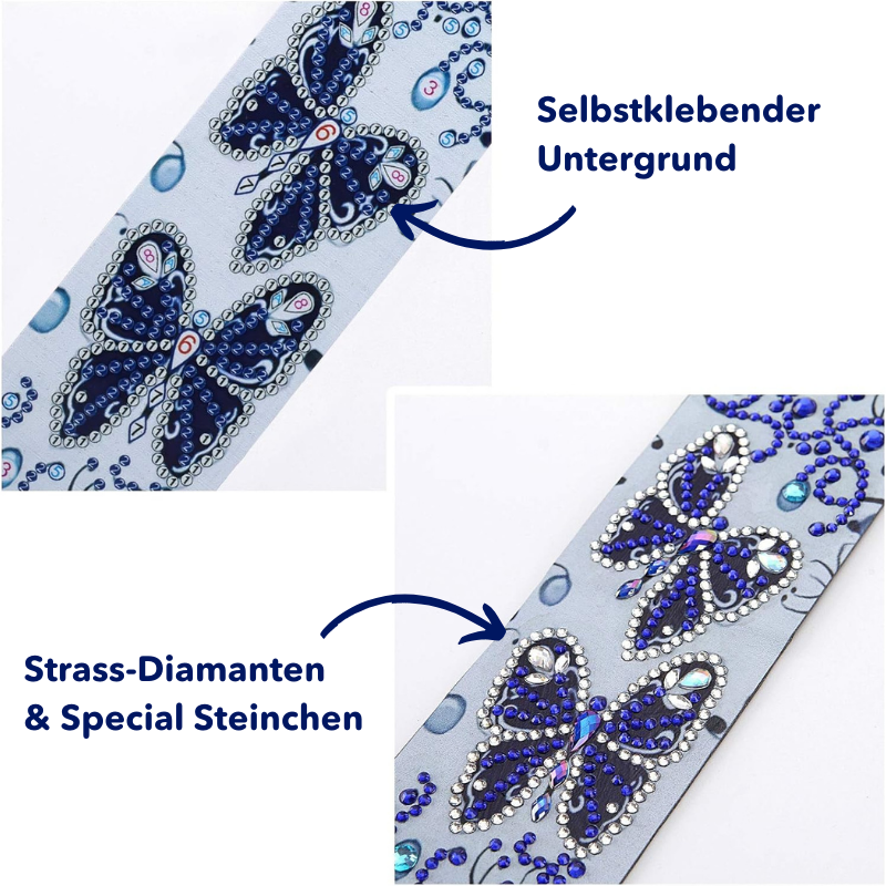 Diamond Painting Lesezeichen "Shinny" 2er Set