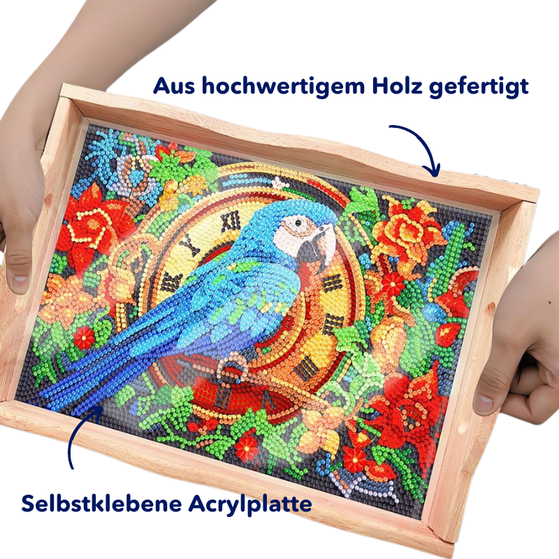 Diamond Painting - Serviertablett "Colors & Fantasy"