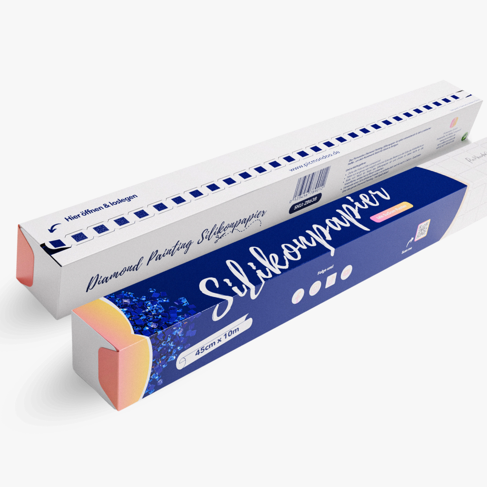 Diamond Painting Silikonpapierrolle mit 5x5cm Raster
