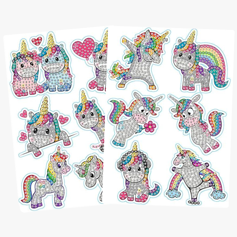 Diamond Painting Sticker - Sweet Unicorn