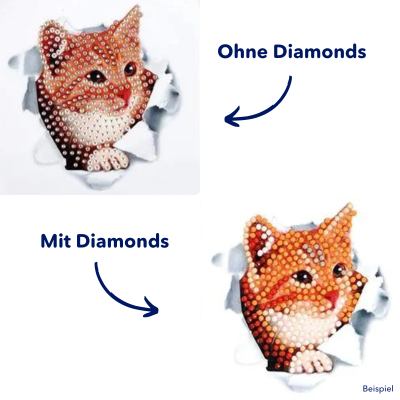 Diamond Painting XL Sticker - Lucky Pets