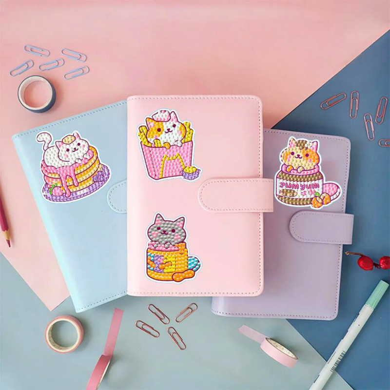Diamond Painting Sticker - Yum Yum Cat