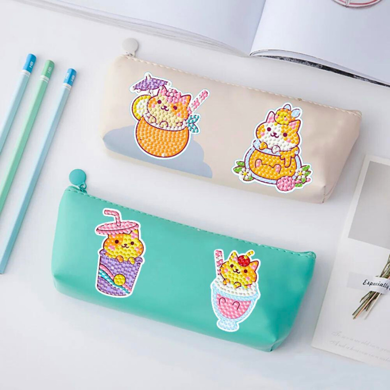 Diamond Painting Sticker - Yum Yum Cat
