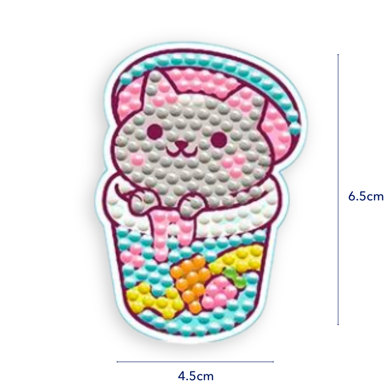 Diamond Painting Sticker - Yum Yum Cat