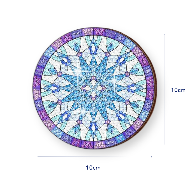 Diamond Painting - Untersetzer "Eiskristall"