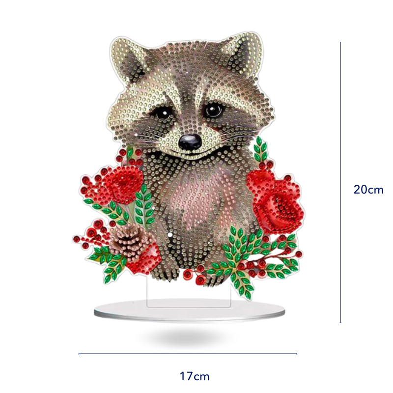 Diamond Painting Aufsteller - Süßer Waschbär
