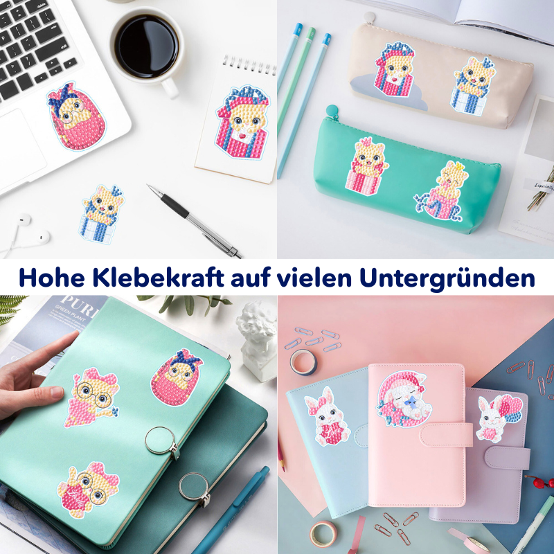 Diamond Painting Sticker Set XL - Lovely Animals