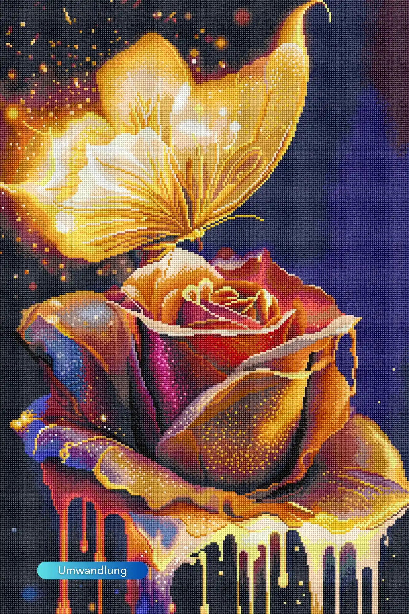 Diamond Painting Moni´s Special - Goldene Rose