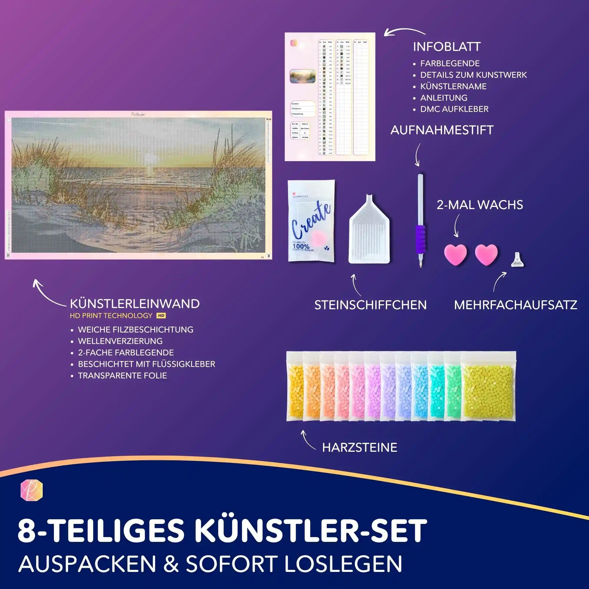 Diamond Painting XXXL - Entspannung im Sonnenuntergang