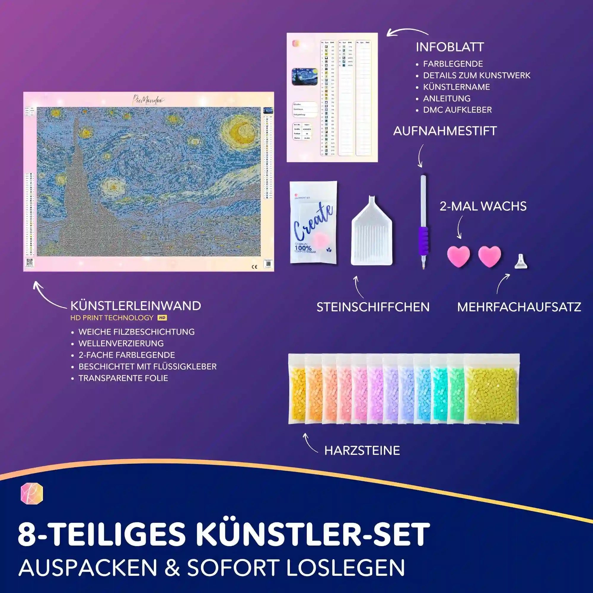 Diamond Painting - Van Gogh "Sternennacht"